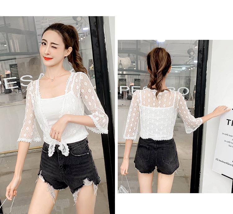 [HCM][CHẤT LƯỢNG_TRỢ SHIP] Áo khoác nữ áo khoác ren tà ngắn 13 C130 Cỏ Boutique cao cấp thoáng mát sang trọng mặc đi làm đi chơi du lịch