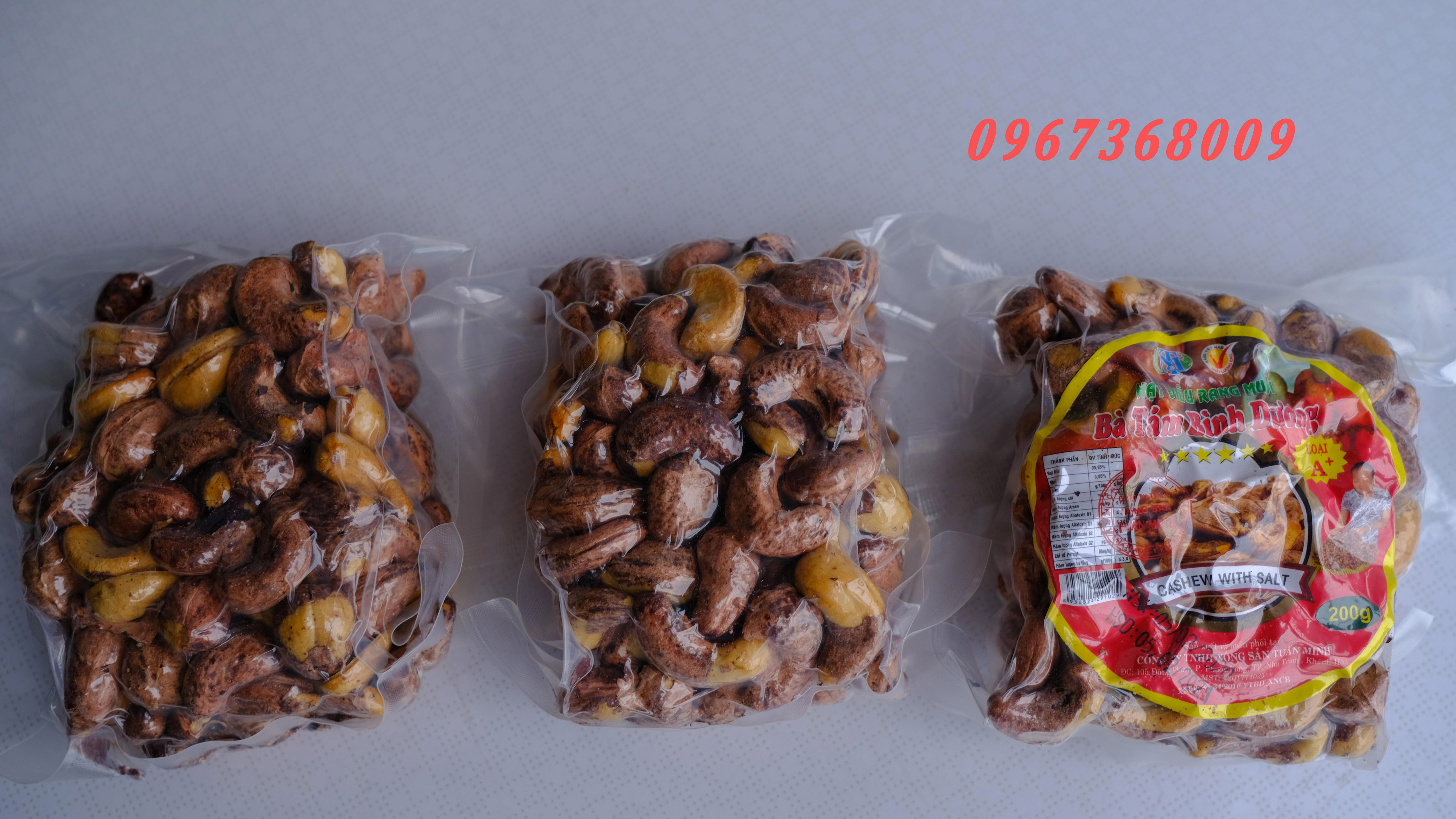 Hạt điều rang muối túi hút chân không 200gr