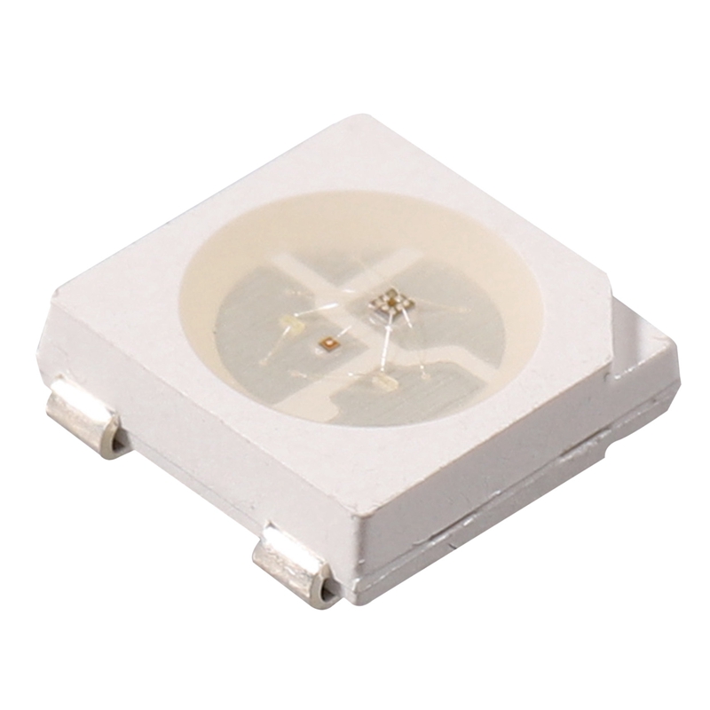 100pcs ws2812b rgb led chip 5050smd white pcb ws2812 individually addressable chip pixels dc5v