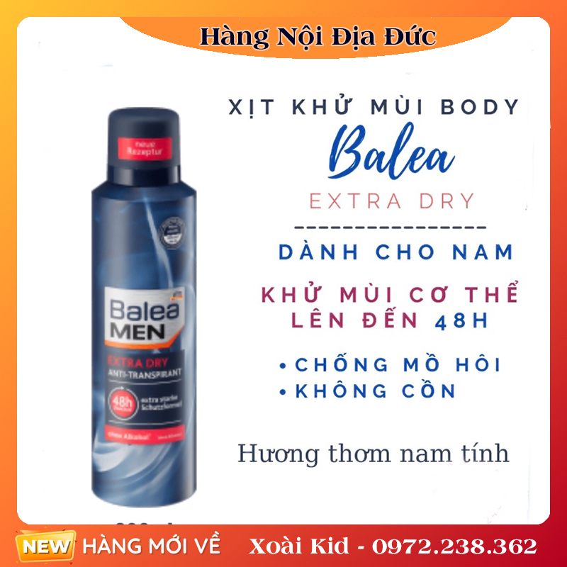 [Hàng nội địa Đức] Lăn khử mùi Balea men của Đức