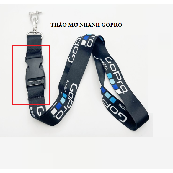 Vòng đeo máy quay GoPro, đeo điện thoại vào cổ, Acitioncam chắc chắn