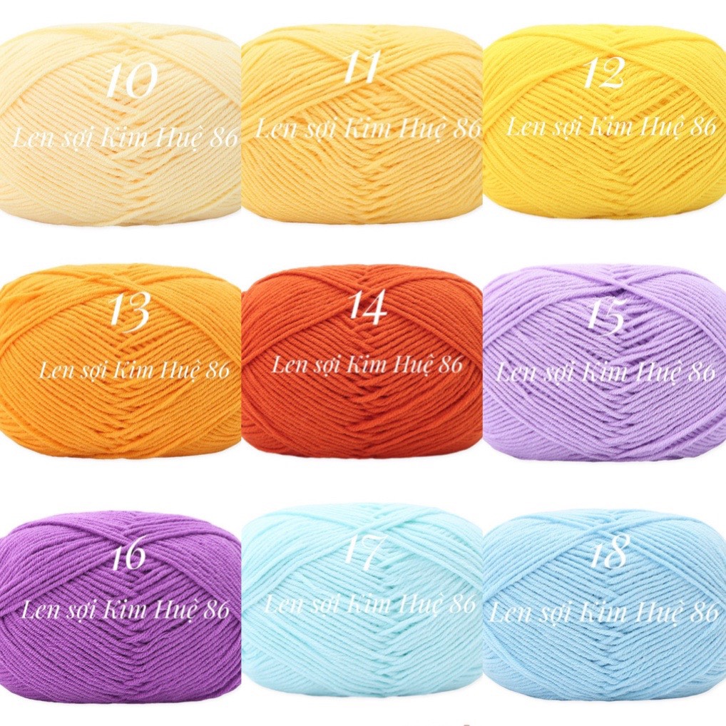 Len milk cotton Mianbao cuộn 40gr