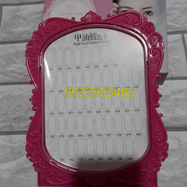 Bảng Trưng Bày Mẫu Móng Màu Sơn Để Bàn