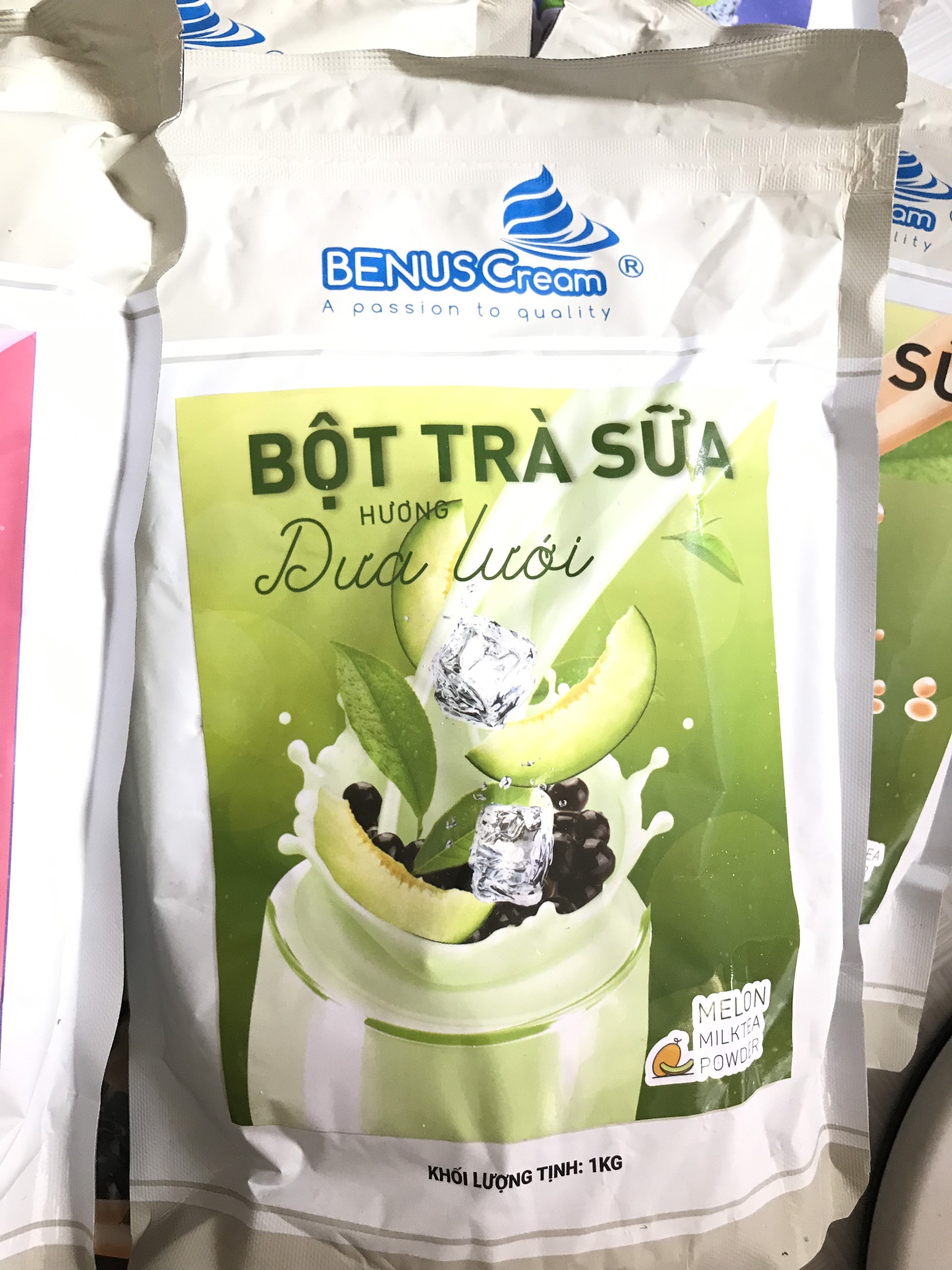 Bột Trà Sữa Hương Dưa Lưới Cao Cấp