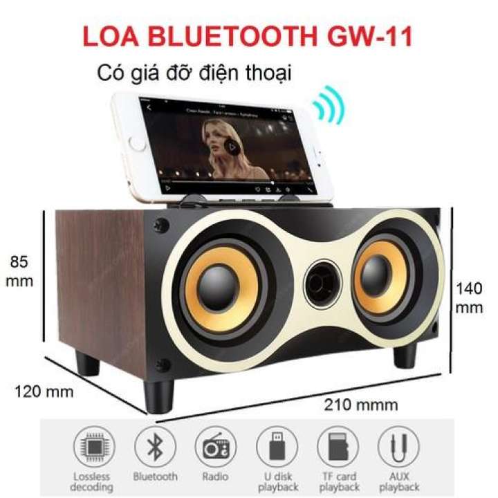 Loa mắt cú bluetooth mắt mèo loa surround công nghệ từ Mỹ Loa bluetooth mini GW11 - G11 loa bass độc quyền mạnh mẽ âm thanh cực hay kèm giá đỡ điện thoại màu cực chất loa có kệ đỡ điện thoại máy tính bảng...