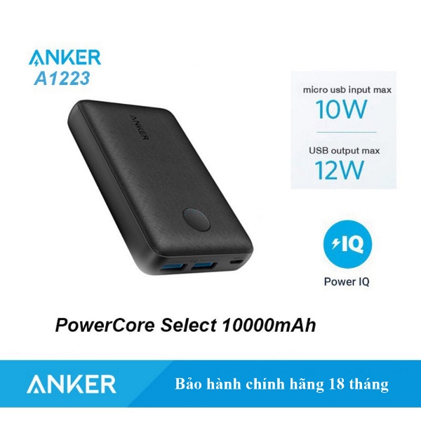 Sạc dự phòng Anker A1229 A1223 Đen New