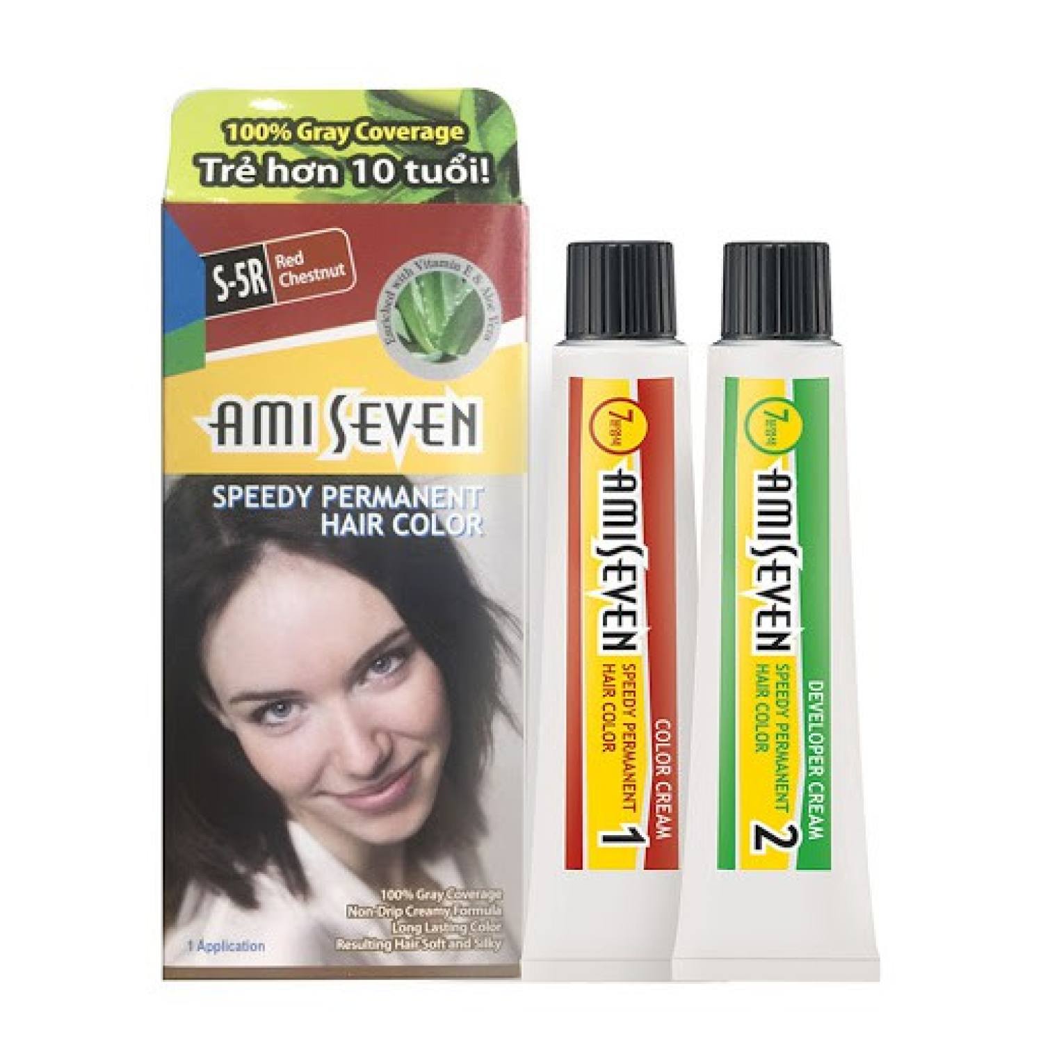 thuốᴄ nhuộm tóc Hàn Quốc Phủ Bạc Ami Seven 7 phút Amiseven