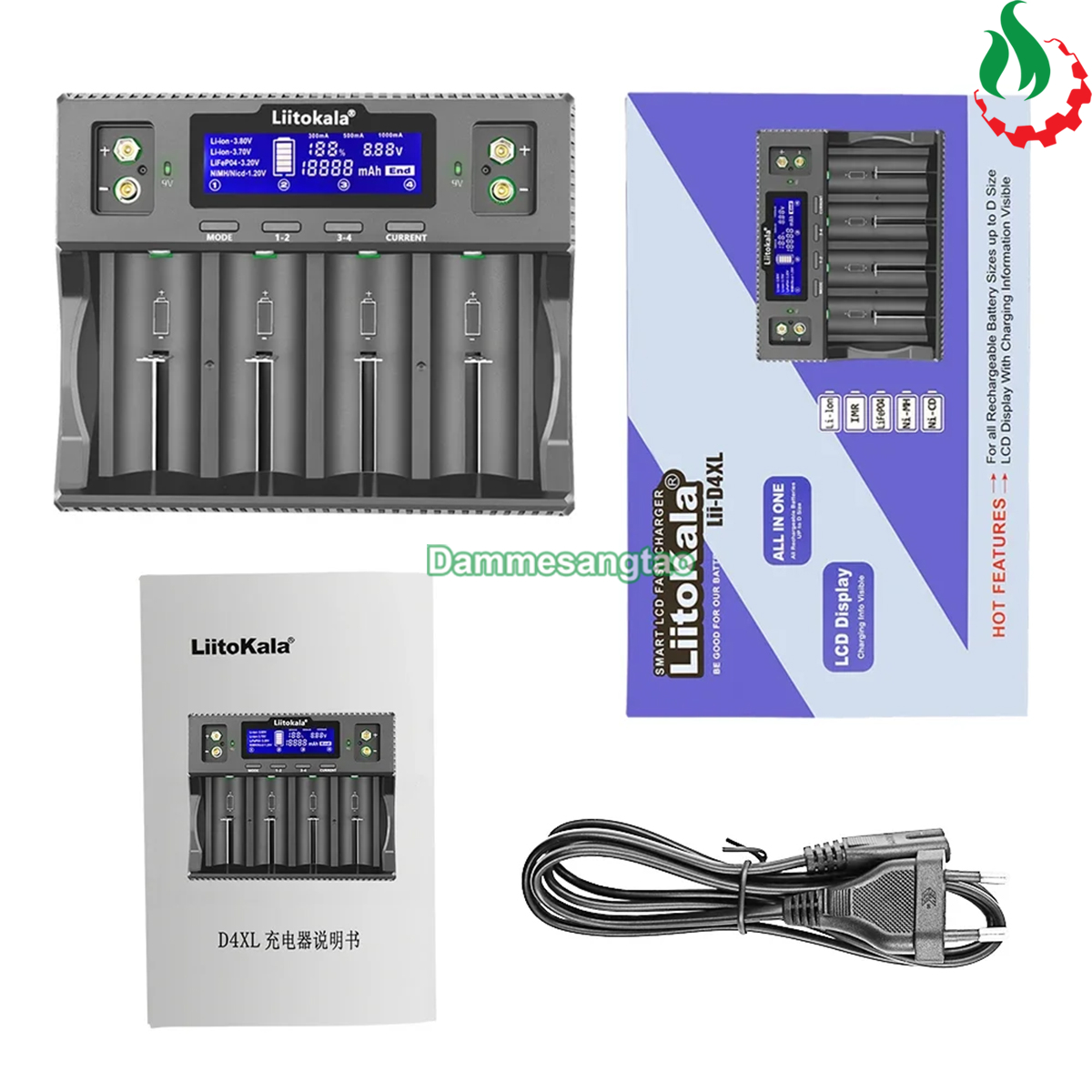 Sạc pin Liitokala Lii-D4XL