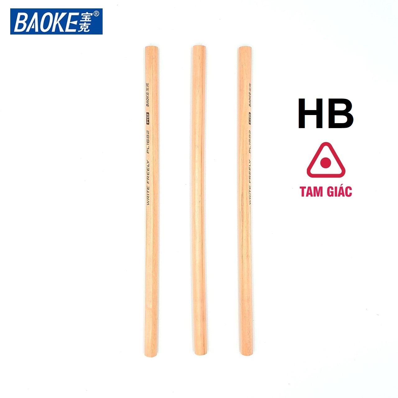 Bút chì HB Tam Giác Không Sơn BAOKE  PL1682
