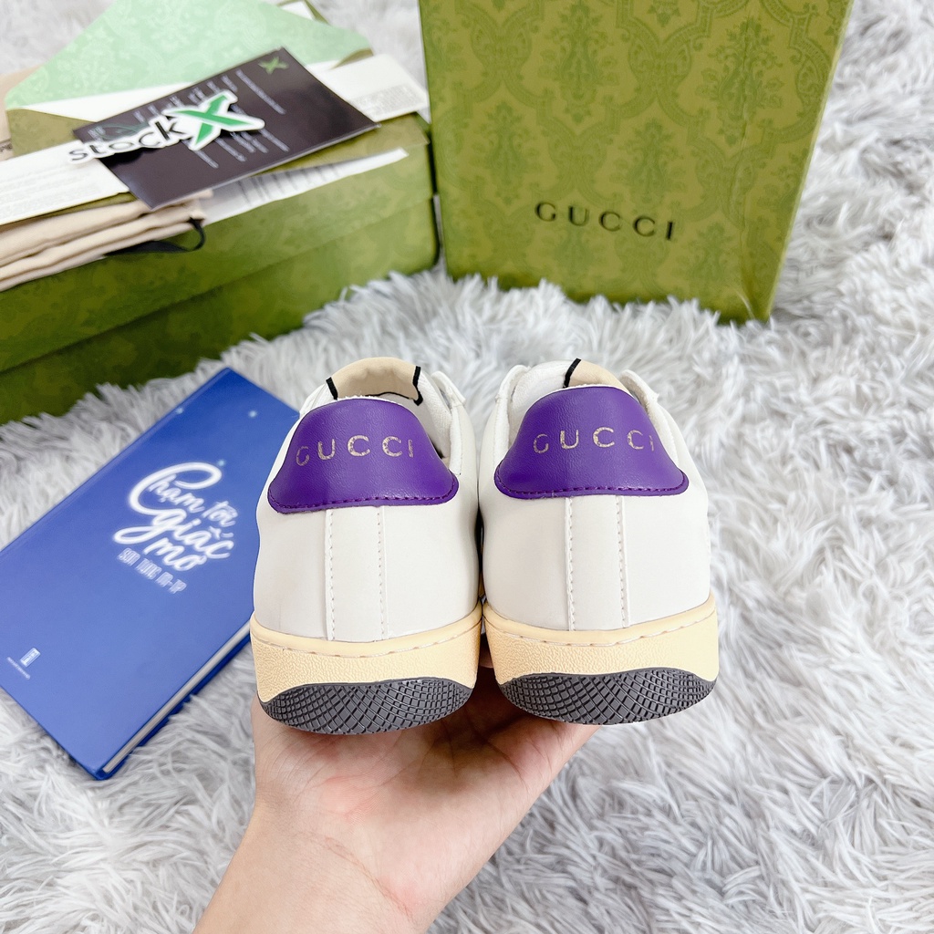 (FREESHIP+ QUÀ TẶNG)Giày Sneaker  GUCCI ST TÍM BẢN XỊN   [FREESHIP+ẢNH THẬT]  [Full Box] D&P HÀNG SIÊU CẤP