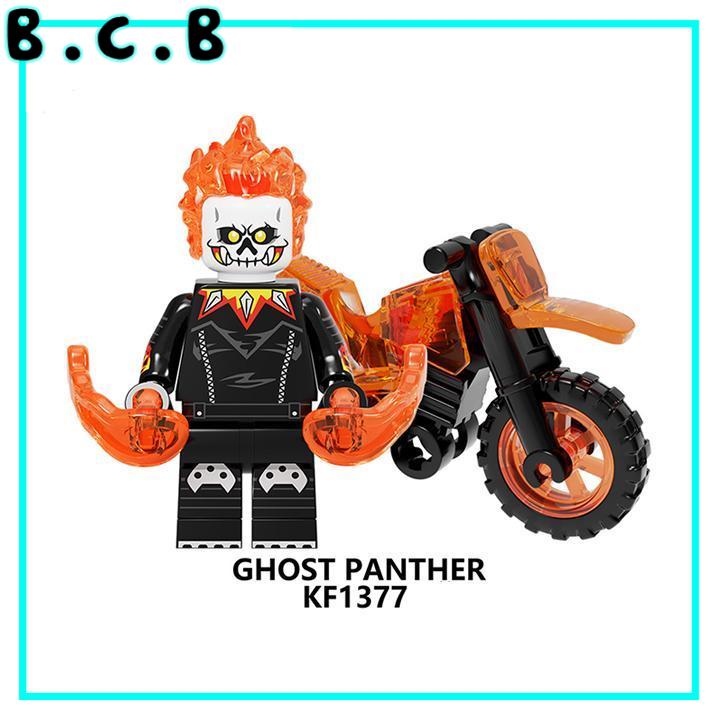 Ghost Rider Red Hood Đồ Chơ Mô Hình Lắp Ráp Siêu Xe Minifigure KF6120