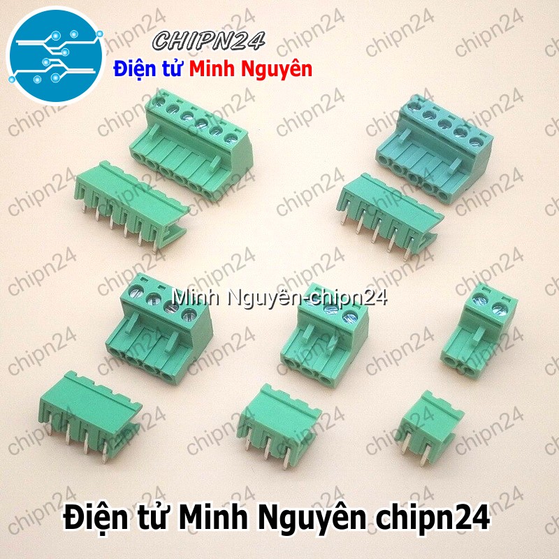 (F216) Domino 2EDG5.08 Cong (Terminal 5.08 5.08mm, Cầu đấu dây nguồn 2P/3P/4P/5P/6P/7P/8P/9P/10P/11P/12P) - [Chọn Loại] - HHH.00150