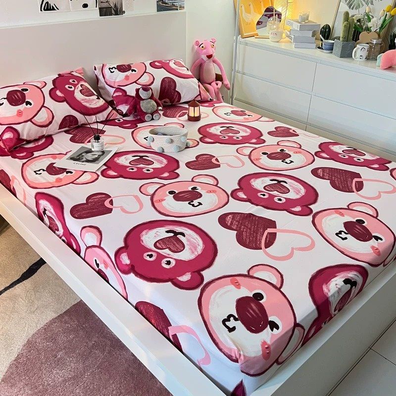 Vỏ gối ôm, áo gối ôm mẫu heo hồng chất liệu cotton poly kích thước 35x105cm