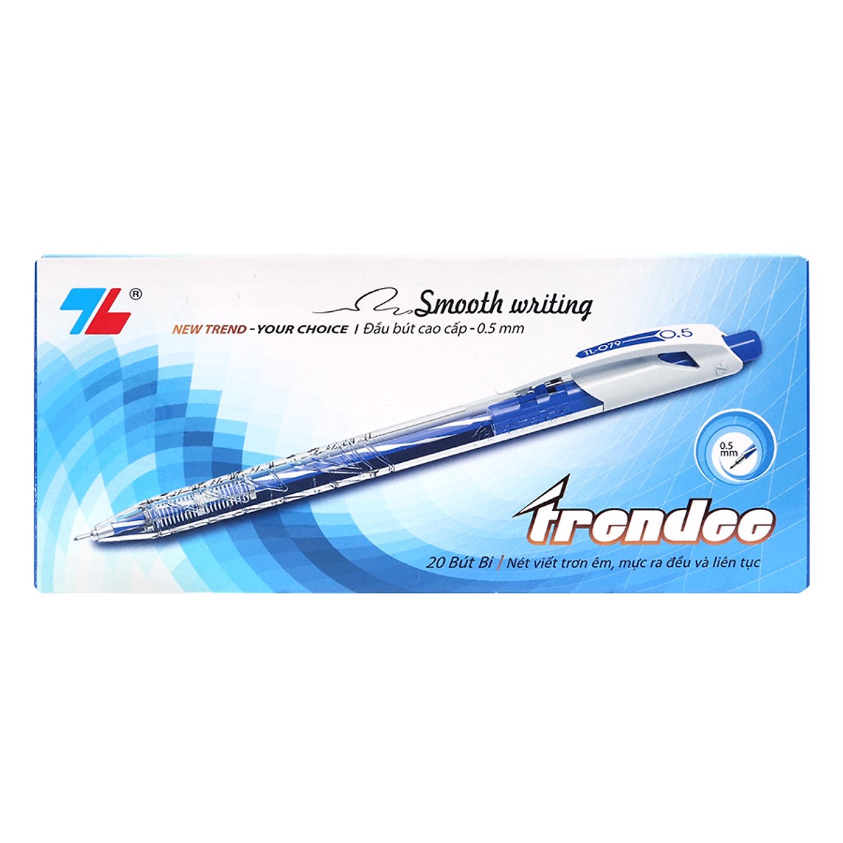 [HCM]1 Hộp 20 cây bút bi Thiên Long 079 đầu nhỏ 05mm