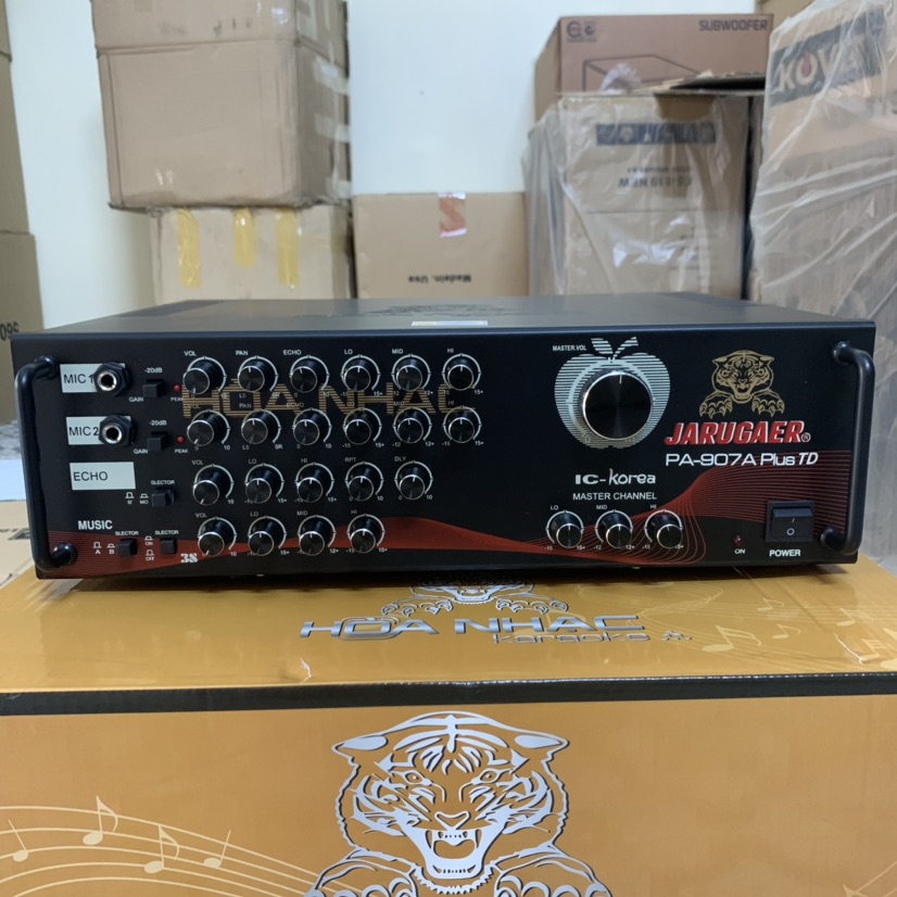 Amply jarugaer pa 907a hoà nhạc - 12 sò toshiba, ic korea - đánh siêu khoẻ - 100% chính hãng