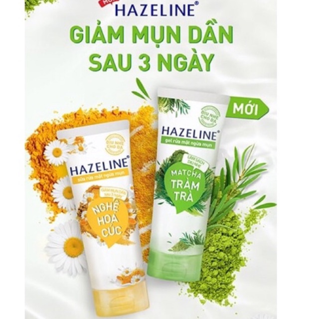 [HCM]??Sữa Rửa Mặt Hazeline Matcha Lựu Đỏ - 100g