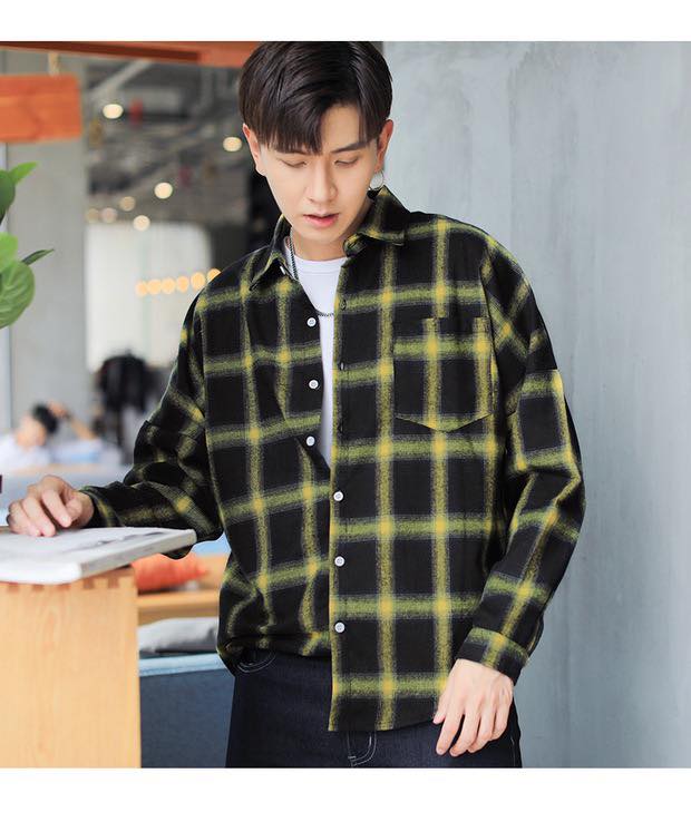 [15% Refund] 4-Color Striped Flannel Plaid Shirt