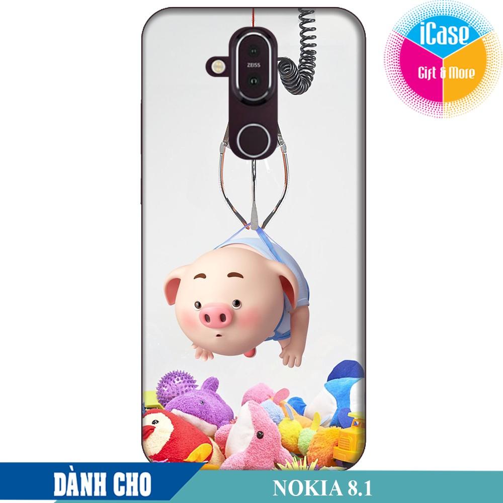 Case for nokia 8.1 heo con đèn đêm