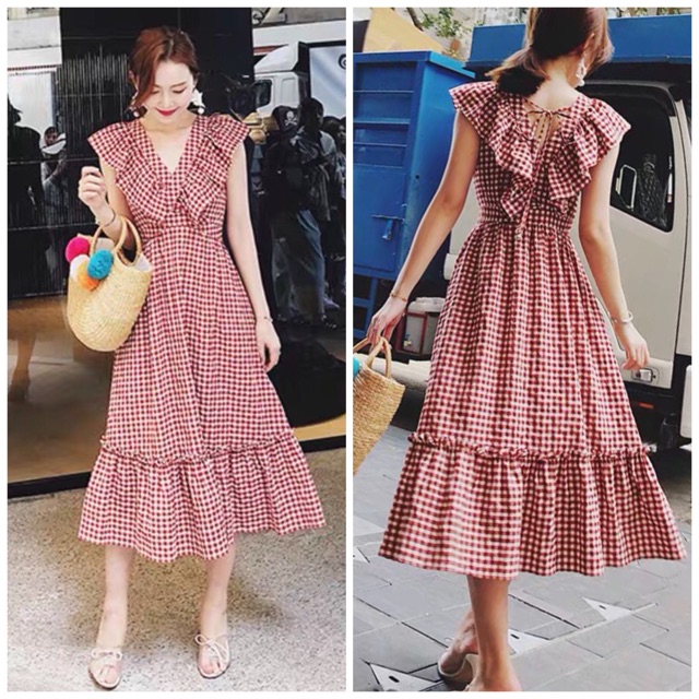 Maxi caro đỏ phối bèo