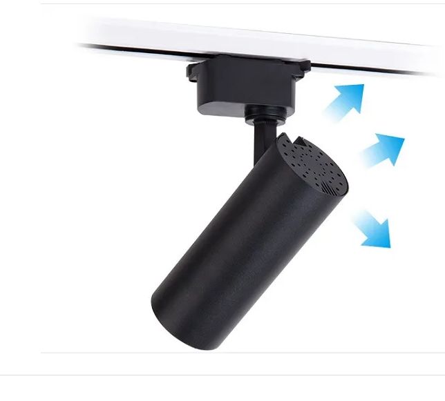 Combo 4 đèn led rọi ray ống bơ 5w + thanh ray 2m