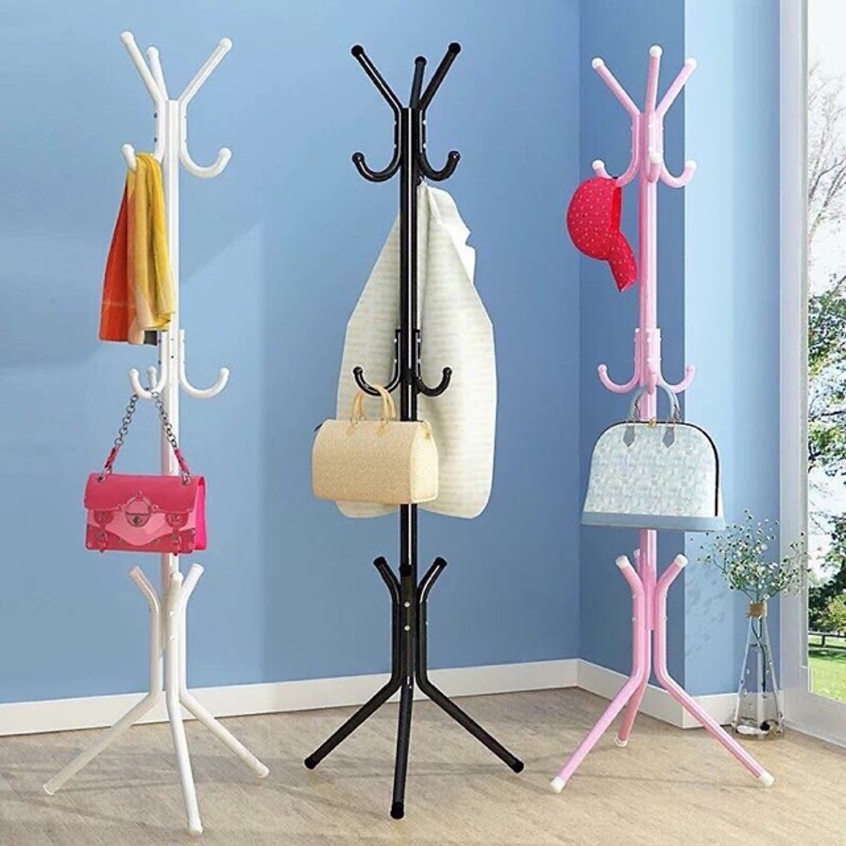 Trees hang clothes