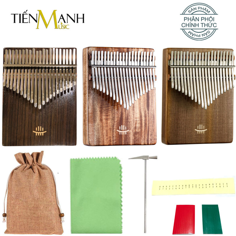 Đàn Kalimba 21 Phím Hluru KC21-KO, KC21-WA, KC21-RW (Gỗ Koa,Walnut, Rosewood) - Nhạc Cụ Tiến Mạnh Music