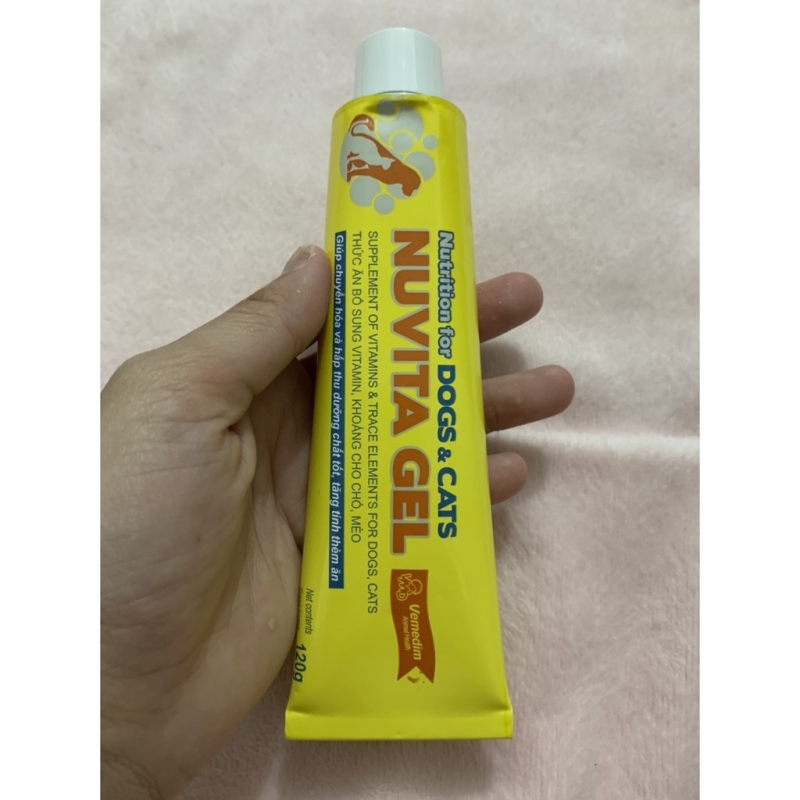 ▣ vn017 NUVITA Gel loại mới ( vỏ nhôm)- bổ sung dinh dưỡng và khoáng chất cho thú cưng của bạn (120gr)