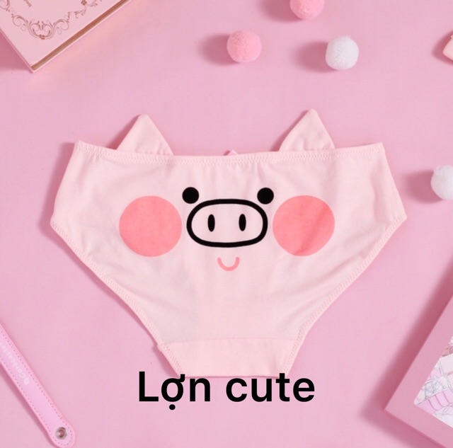 Lẻ Và Combo 3 Quần Lót Heo Hồng Dễ Thương 🐷