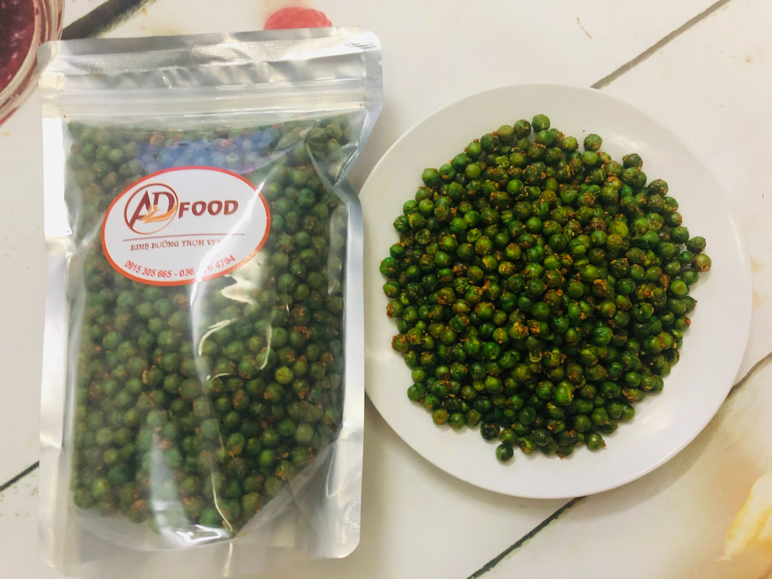 500g đậu hà lan rang muối