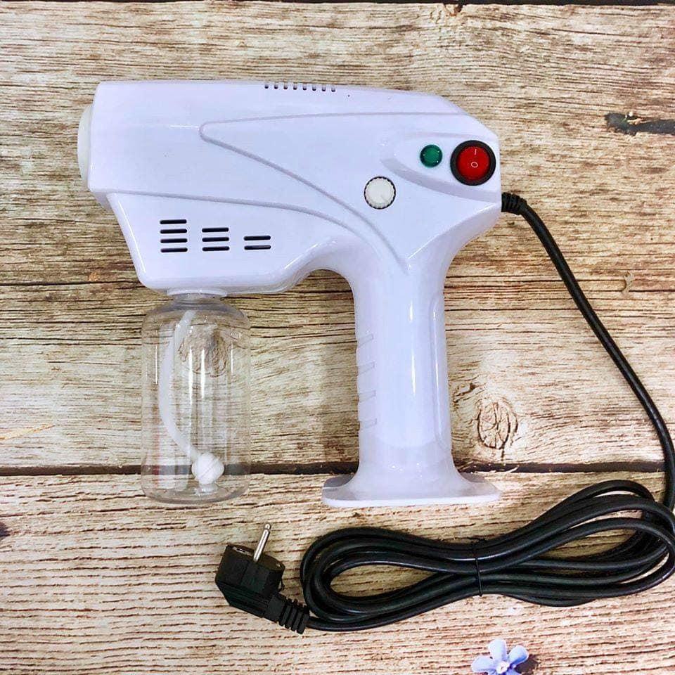 [HCM]MÁY HẤP TÓC PHỦ BÓNG NANO MINI CẦM TAY CÓ ĐÈN