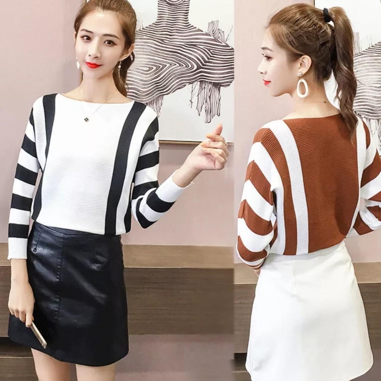 Áo len sọc Quảng Châu