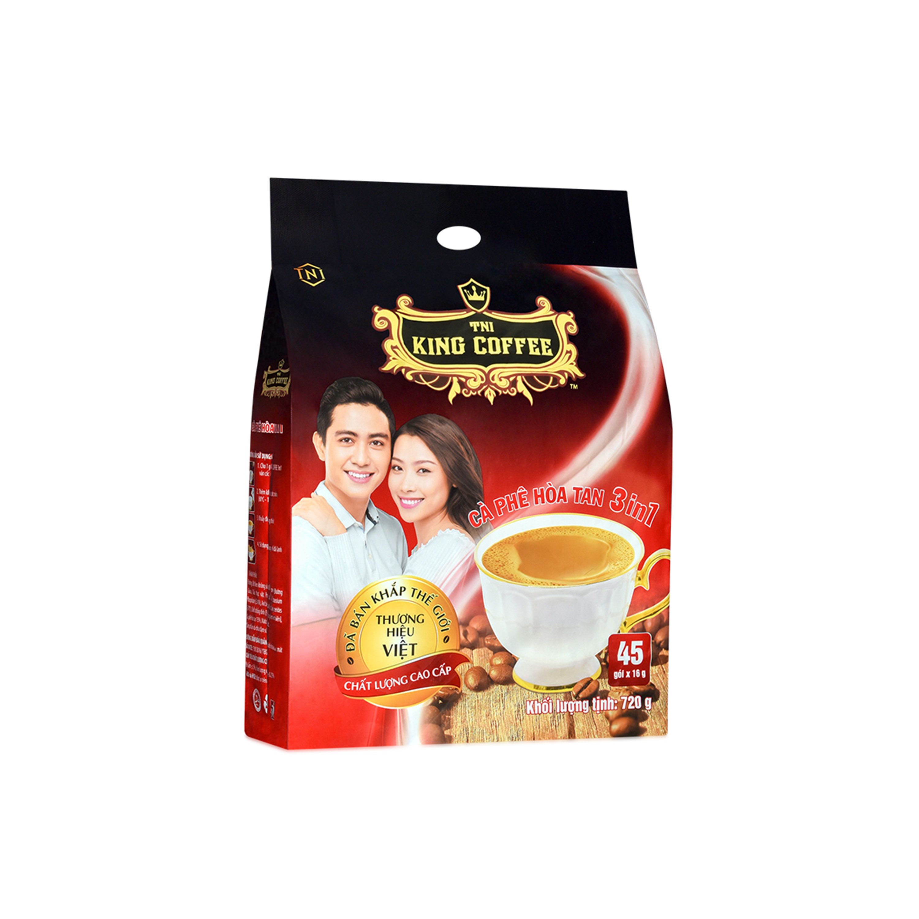 COMBO 3IN1 KING COFFEE - 3 loại cà phê Hòa Tan King Coffee