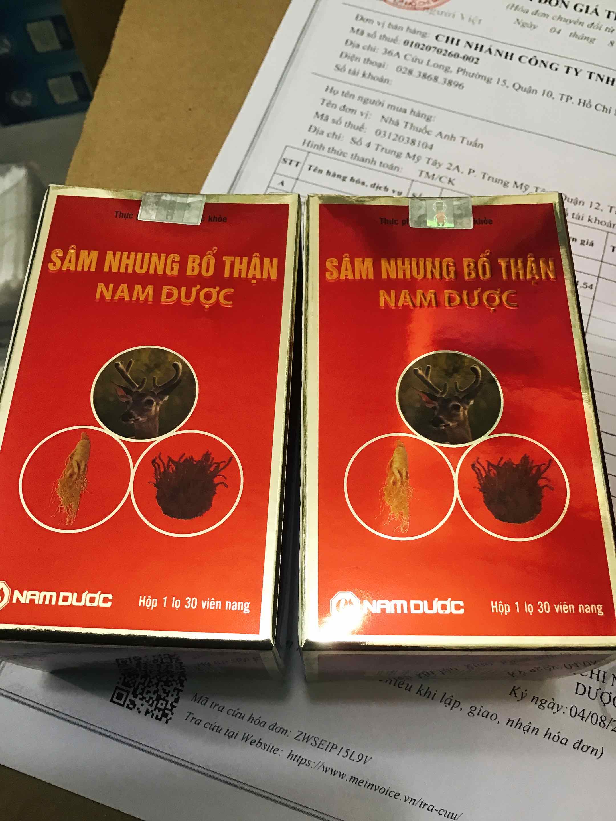 sâm nhung bổ thận nam dược