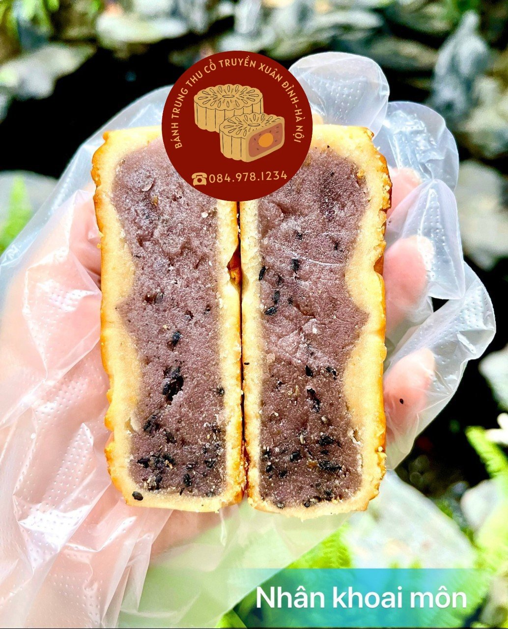 Bánh trung thu nướng/dẻo nhân khoai môn mochi mềm