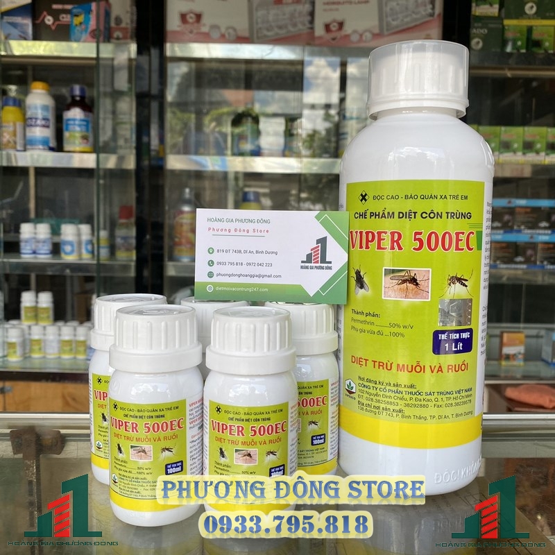 Thuốc diệt muỗi và côn trùng viper 500ec - 100ml
