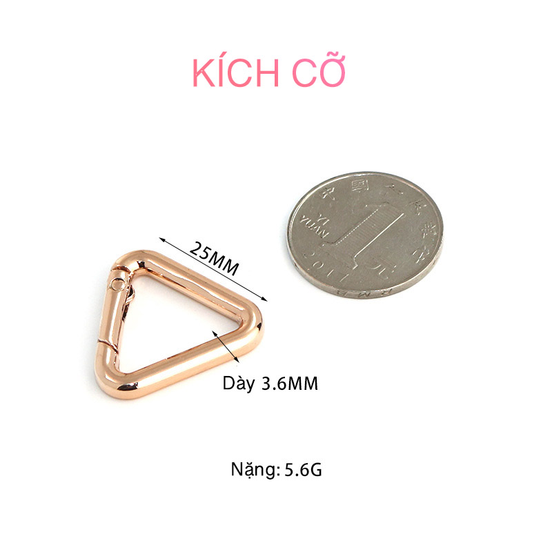 Set of 2 PCs triangular hooks for handbag cord-100style