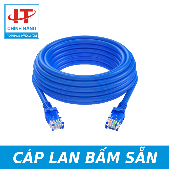 Cáp mạng lan rj45 dài bấm sẵn 2 đầu dài 1 mét