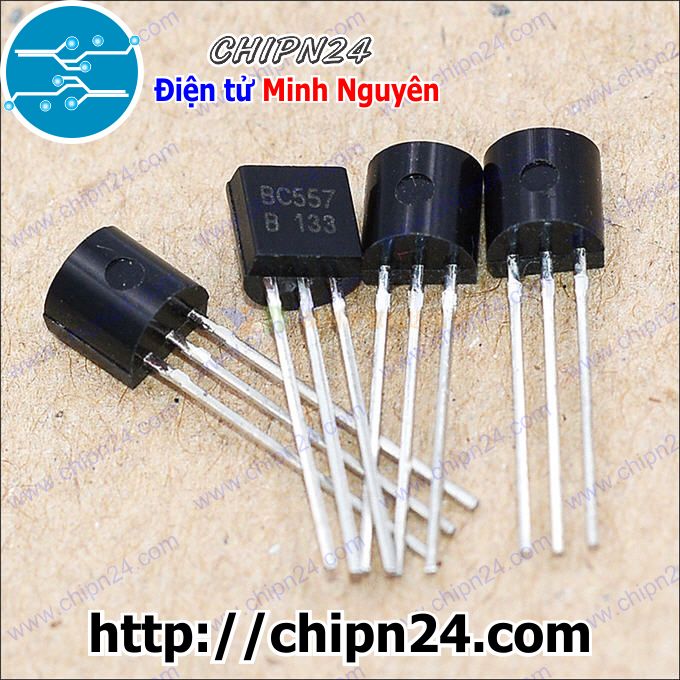 Transistor bc557 to-92 pnp 100ma 45v