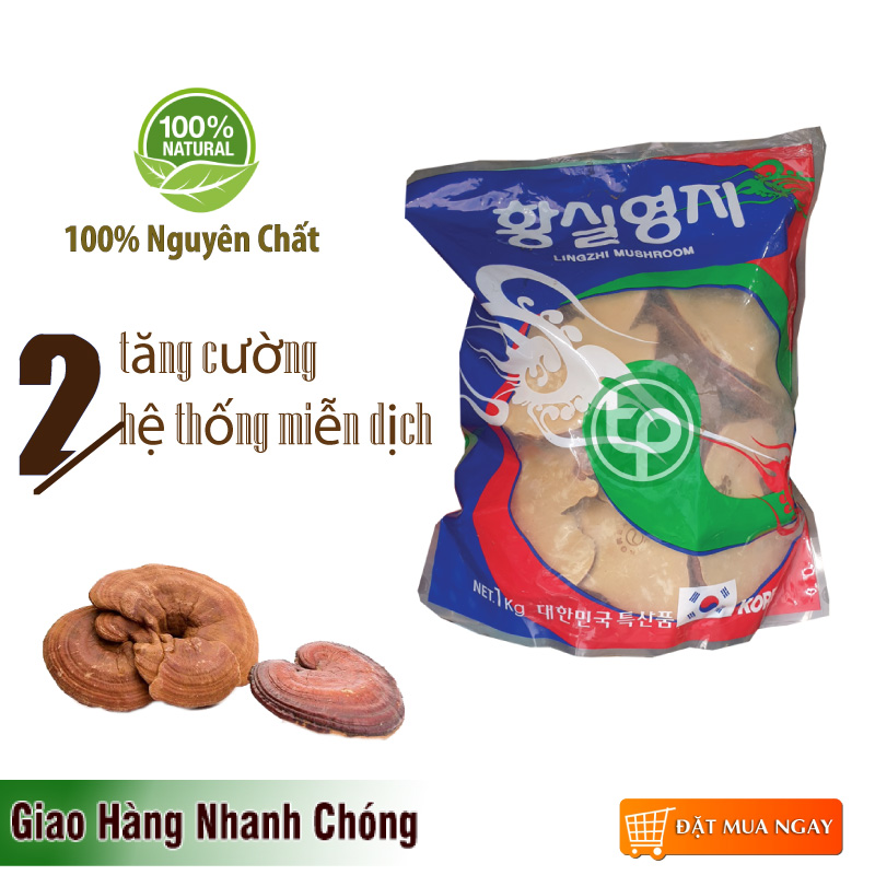 [HOT] Nấm linh chi Hàn Quốc thái lát - Thảo Dược Tấn Phát