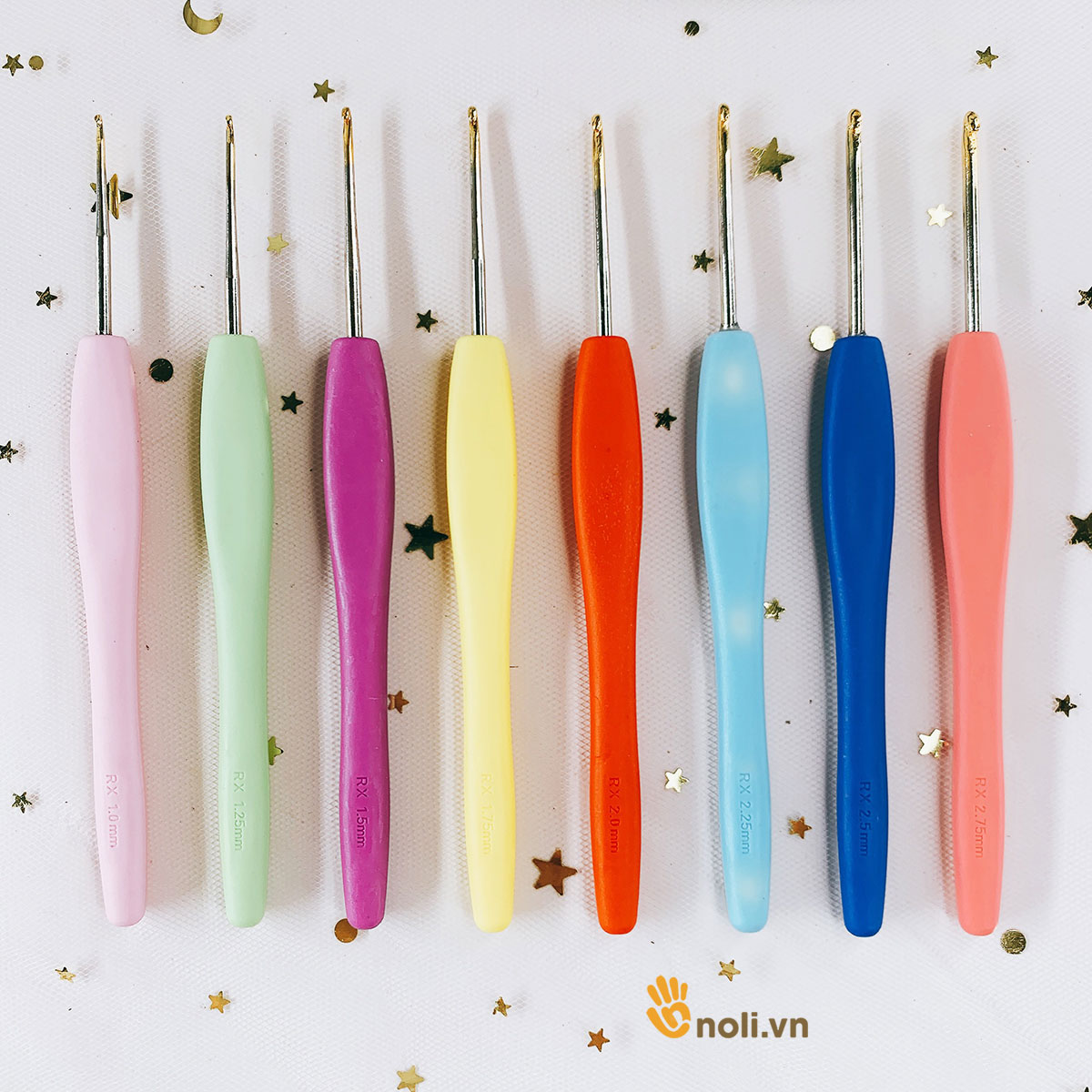 Bộ kim móc cán dẻo 8 cây