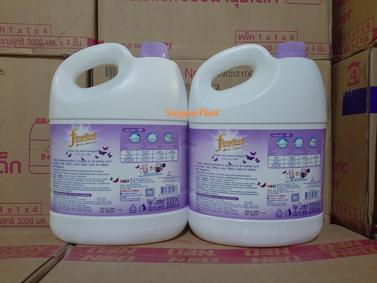 Nước Giặt Fineline hàng Thái Lan 3000ml (3 lít) - Tím