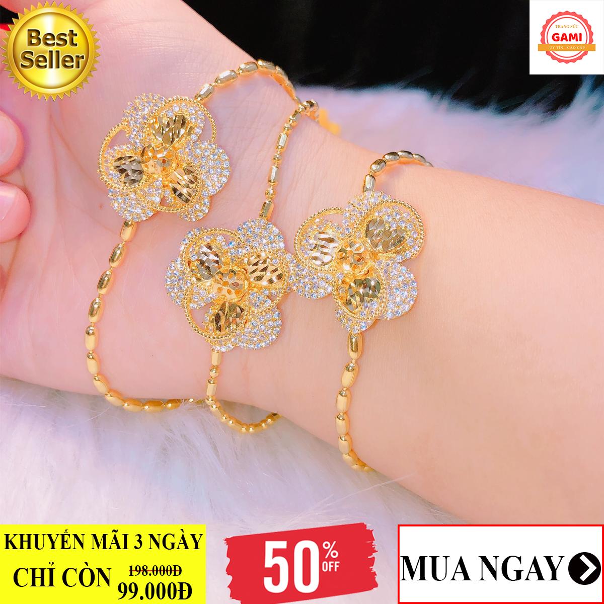 [HCM]Vòng tay lắc tay hoa đơn giản không bay màu Trang Sức Miga VL26081927 - đeo đi tiệc đi chơi làm công sở cực sang chảnh và quý phái