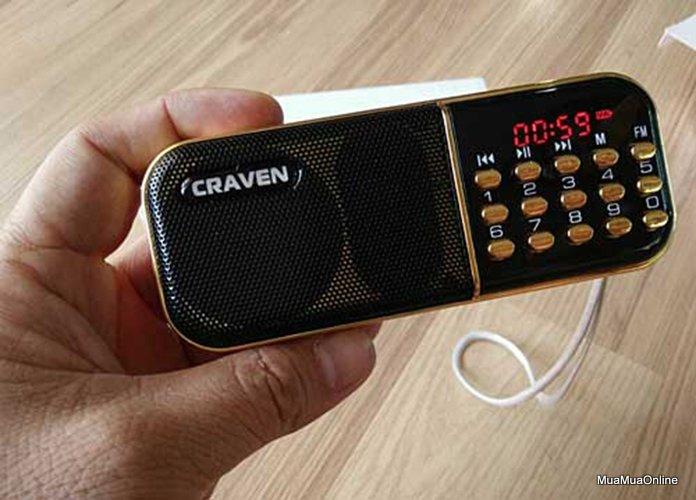 Loa Craven Nghe Thẻ Nhớ USB Đài FM CR25A
