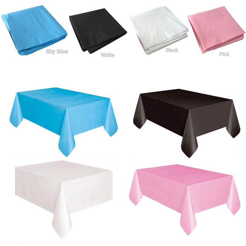 Mingrui Store PE Disposable Tablecloth Table Cover Table Cloth Waterproof