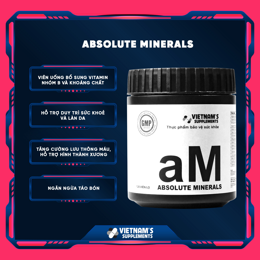 [THỰC PHẨM BẢO VỆ SỨC KHOẺ] Absolute Minerals - Bổ sung vitamin nhóm B và khoáng chất