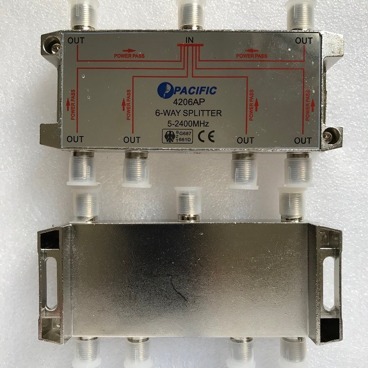 Bộ Chia 6 Đỏ pacific Truyền Hình Cáp 4206AP