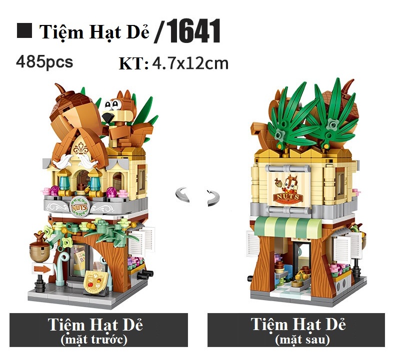 Đồ chơi lắp ráp trẻ em Cửa hàng hạt dẻ LOZ 1641