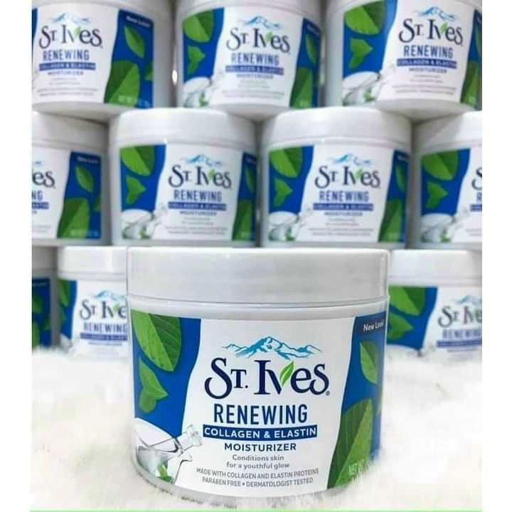 Kem Dưỡng Ẩm Body St.Ives Renewing Collagen & Elastin Moisturizer