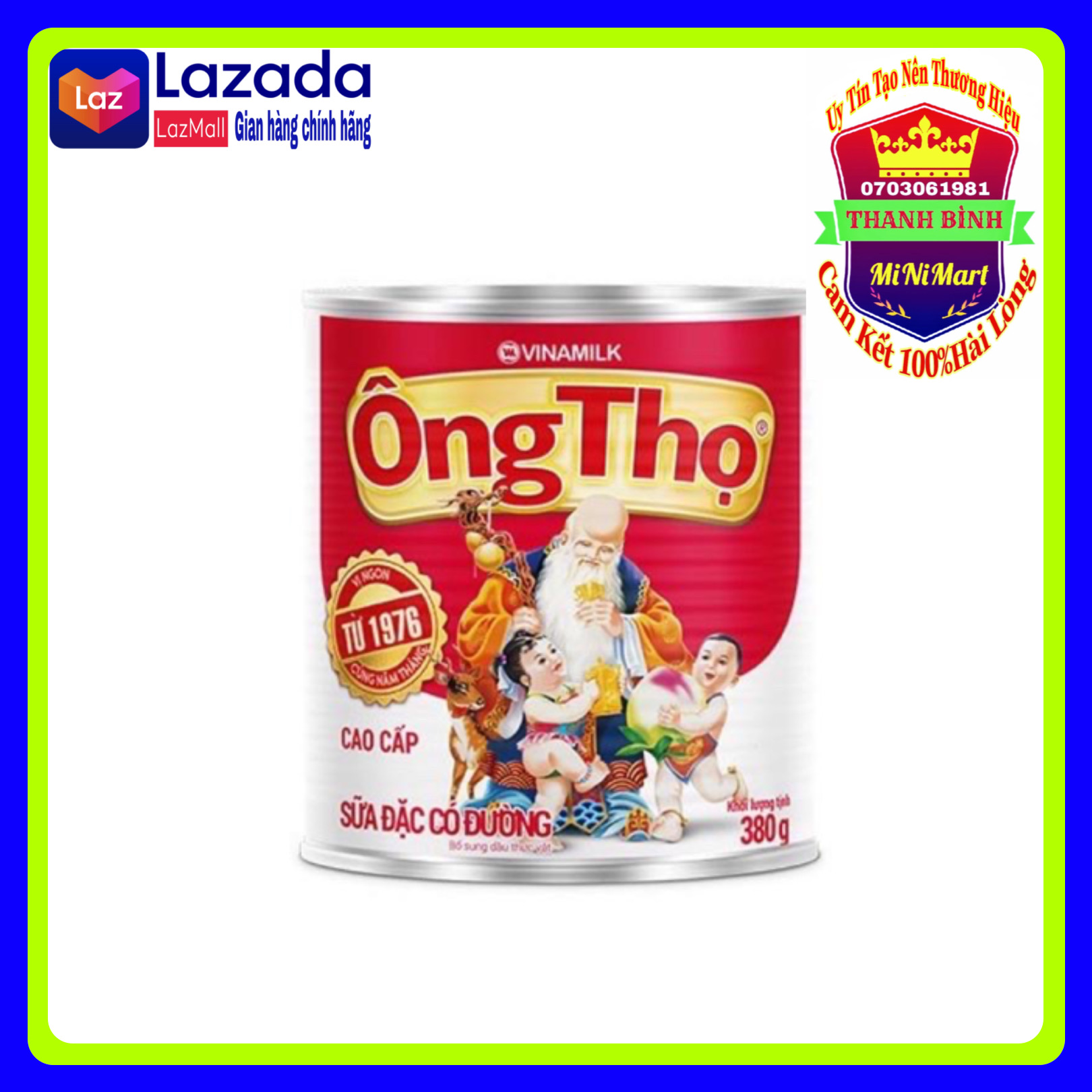 SỮA ĐẶC ÔNG THỌ VINAMILK  ĐỎ HỘP 380G