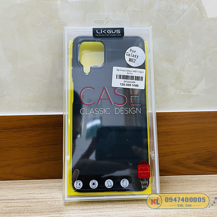 Ốp lưng Galaxy M62 Likgus armor chính hãng